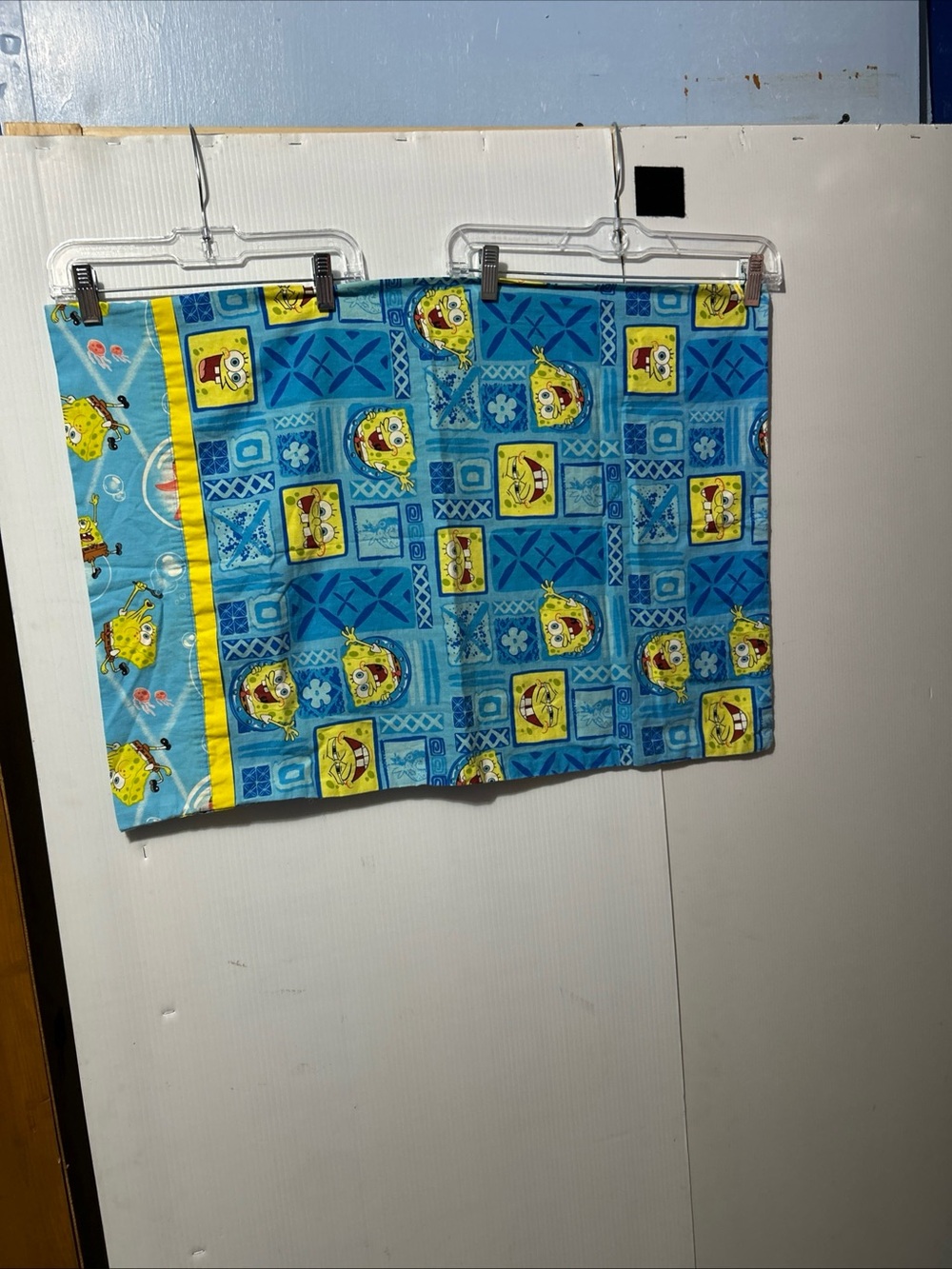 SpongeBob Squarepants Blue and Yellow Pillowcase Cover